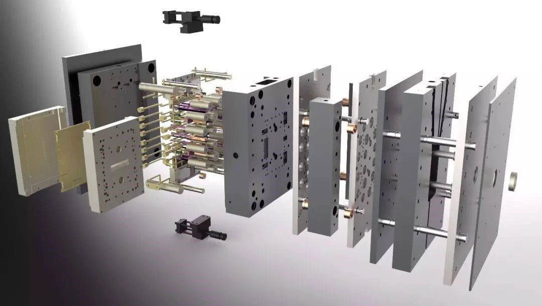 双色注塑模具前模隧道滑块设计 双色注塑模具前模隧道滑块设计